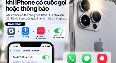 Flash LED Có Thể Nháy Khi iPhone Có Cuộc Gọi Hoặc Thông Báo Không?