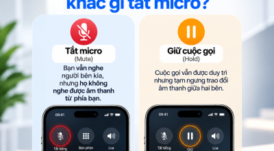 Giữ Cuộc Gọi Trên iPhone Khác Gì Tắt Micro?