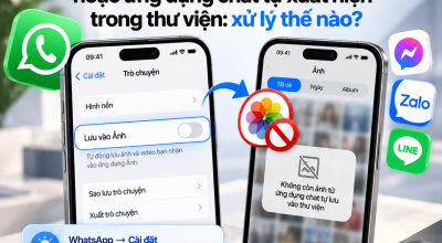 Không Muốn Ảnh WhatsApp Hoặc Ứng Dụng Chat Tự Xuất Hiện Trong Thư Viện: Xử Lý Thế Nào?