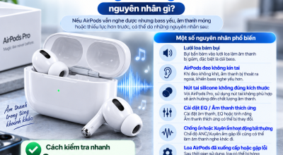 AirPods Bị Mất Bass Hoặc Âm Thanh Nghe Mỏng Hơn Trước: Nguyên Nhân Gì?