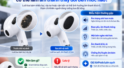 Lưới Loa AirPods Bẩn Có Thể Làm Âm Thanh Thay Đổi Đến Mức Nào?
