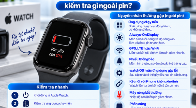 Apple Watch Nhanh Hết Pin Sau Một Thời Gian Sử Dụng: Kiểm Tra Gì Ngoài Pin?