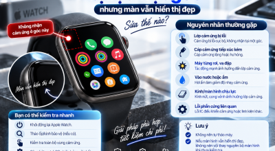 Cảm Ứng Apple Watch Bị Liệt Một Góc Nhưng Màn Vẫn Hiển Thị Đẹp: Sửa Thế Nào?