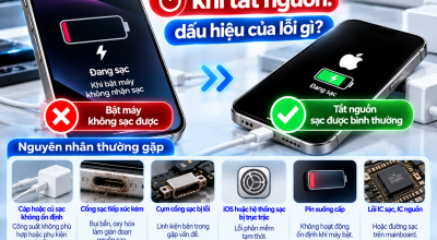 iPhone Chỉ Sạc Được Khi Tắt Nguồn: Dấu Hiệu Của Lỗi Gì?