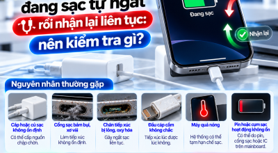 iPhone Đang Sạc Tự Ngắt Rồi Nhận Lại Liên Tục: Nên Kiểm Tra Gì?