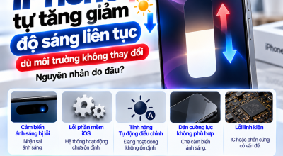 iPhone Tự Tăng Giảm Độ Sáng Liên Tục Dù Môi Trường Không Thay Đổi: Vì Sao?