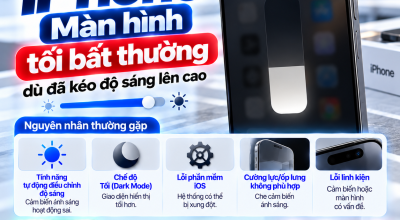 Màn Hình iPhone Tối Bất Thường Dù Đã Kéo Độ Sáng Lên Cao: Vì Sao?