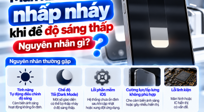 Màn Hình iPhone Nhấp Nháy Khi Để Độ Sáng Thấp: Nguyên Nhân Gì?