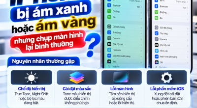 iPhone Bị Ám Xanh Hoặc Ám Vàng Nhưng Chụp Màn Hình Lại Bình Thường: Do Đâu?