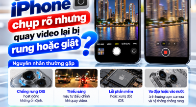 Camera iPhone Chụp Rõ Nhưng Quay Video Bị Rung Hoặc Giật: Vì Sao?