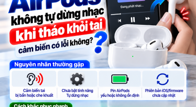 AirPods Không Tự Dừng Nhạc Khi Tháo Khỏi Tai: Cảm Biến Có Lỗi Không?