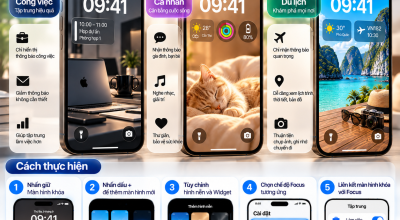Liên Kết Từng Màn Hình Khóa iPhone Với Một Chế Độ Focus Riêng