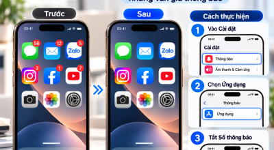 Ẩn Số Thông Báo Trên Biểu Tượng Ứng Dụng iPhone Nhưng Vẫn Giữ Thông Báo