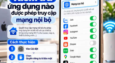 Cách Kiểm Tra Ứng Dụng Được Phép Truy Cập Mạng Cục Bộ Trên iPhone