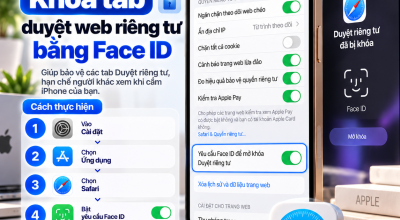Cách Khóa Tab Duyệt Web Riêng Tư Bằng Face ID Trên iPhone
