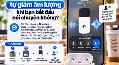 AirPods Có Thể Tự Giảm Âm Lượng Khi Bạn Bắt Đầu Nói Chuyện Không?