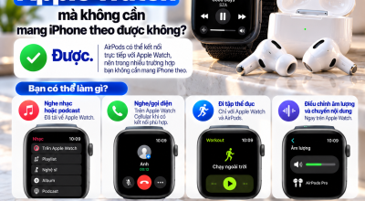 Dùng AirPods Với Apple Watch Mà Không Cần Mang iPhone Theo Được Không?