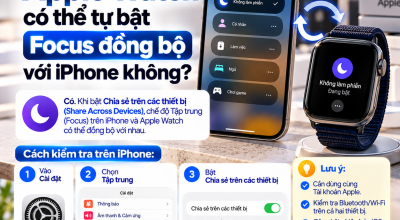 Apple Watch Có Thể Tự Bật Focus Đồng Bộ Với iPhone Không?