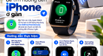 Dùng Apple Watch Để Tìm Hướng Đến iPhone Ở Gần Được Không?