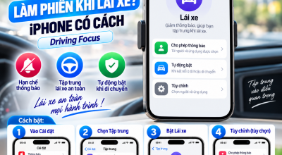 Không Muốn Bị Làm Phiền Khi Lái Xe? iPhone Có Cách