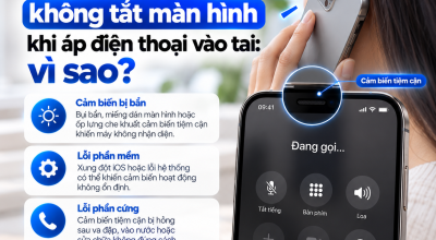 Cảm Biến Tiệm Cận iPhone Không Tắt Màn Hình Khi Áp Vào Tai: Vì Sao?