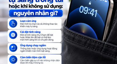 Màn Hình iPhone Tự Sáng Trong Túi Hoặc Khi Không Sử Dụng: Nguyên Nhân Gì?