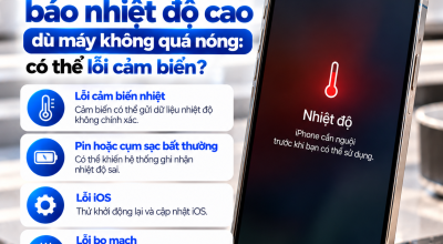 iPhone Thường Xuyên Báo Nhiệt Độ Cao Dù Máy Không Quá Nóng: Có Thể Lỗi Cảm Biến?