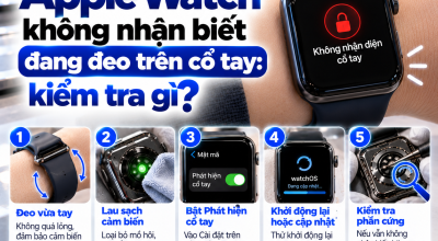 Apple Watch Không Nhận Biết Đang Đeo Trên Cổ Tay: Kiểm Tra Gì?