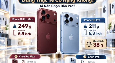 iPhone 18 Pro Max Dùng Thực Tế Có Nặng Không? Ai Nên Chọn Bản Pro?