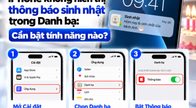 iPhone Không Hiển Thị Thông Báo Sinh Nhật Trong Danh Bạ: Cần Bật Tính Năng Nào?