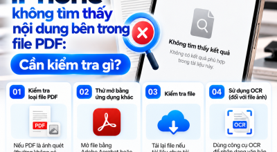iPhone Không Tìm Thấy Nội Dung Bên Trong File PDF: Cần Kiểm Tra Gì?