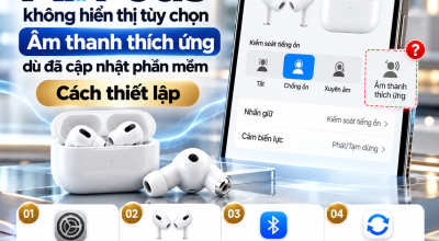 AirPods Không Hiển Thị Tùy Chọn Âm Thanh Thích Ứng Dù Đã Cập Nhật Phần Mềm: Cách Khắc Phục
