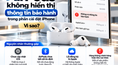AirPods Không Hiển Thị Thông Tin Bảo Hành Trong Cài Đặt iPhone: Vì Sao?