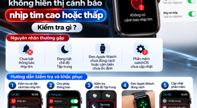 Apple Watch Không Hiển Thị Cảnh Báo Nhịp Tim Cao Hoặc Thấp: Nguyên Nhân Và Cách Khắc Phục