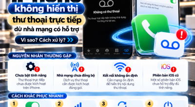 iPhone Không Hiển Thị Thư Thoại Trực Tiếp Dù Nhà Mạng Có Hỗ Trợ: Nguyên Nhân Và Cách Khắc Phục