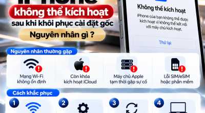 iPhone Không Thể Kích Hoạt Sau Khi Khôi Phục Cài Đặt Gốc: Nguyên Nhân Và Cách Khắc Phục