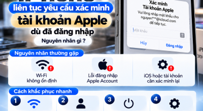 iPhone Liên Tục Yêu Cầu Xác Minh Tài Khoản Apple Dù Đã Đăng Nhập: Nguyên Nhân Và Cách Khắc Phục