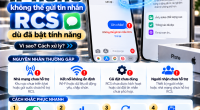 iPhone Không Thể Gửi Tin Nhắn RCS Dù Đã Bật Tính Năng: Nguyên Nhân Và Cách Khắc Phục