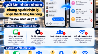 iPhone Gửi Tin Nhắn Nhóm Nhưng Người Nhận Lại Nhận Thành Từng Tin Riêng: Nguyên Nhân Và Cách Khắc Phục