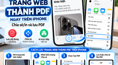 Cách Lưu Một Trang Web Thành PDF Ngay Trên iPhone