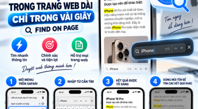 Cách Tìm Một Từ Trong Trang Web Dài Trên iPhone Chỉ Trong Vài Giây