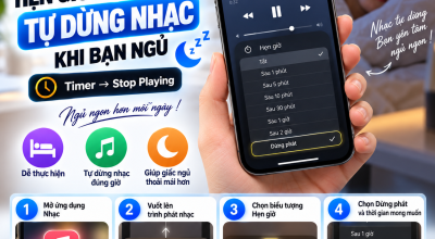 Cách Hẹn Giờ Để iPhone Tự Dừng Nhạc Khi Bạn Ngủ