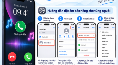 Cách Đặt Âm Báo Riêng Cho Từng Người Gọi Đến Trên iPhone