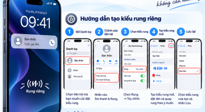 Cách Tạo Kiểu Rung Riêng Cho Một Liên Hệ Trên iPhone