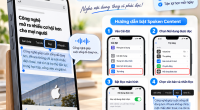 Cách Để iPhone Đọc Nội Dung Trên Màn Hình Cho Bạn