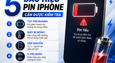 5 Dấu Hiệu Pin iPhone Cần Được Kiểm Tra Sớm