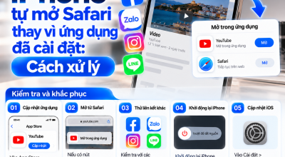 iPhone Tự Mở Safari Thay Vì Ứng Dụng Đã Cài Đặt: Cách Xử Lý