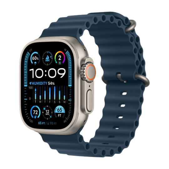 Apple Watch Ultra 2 49mm (4G) Viền Titanium Dây Ocean - Chính Hãng Apple Xanh Dương