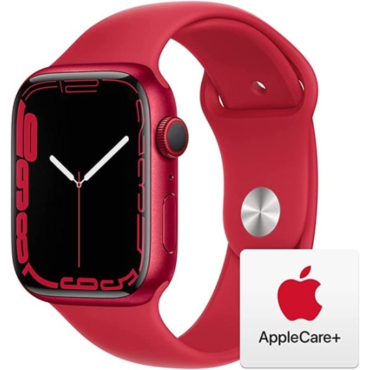 Apple Watch S8 45mm (4G) Viền nhôm Dây cao su - Chính Hãng Apple Đỏ 