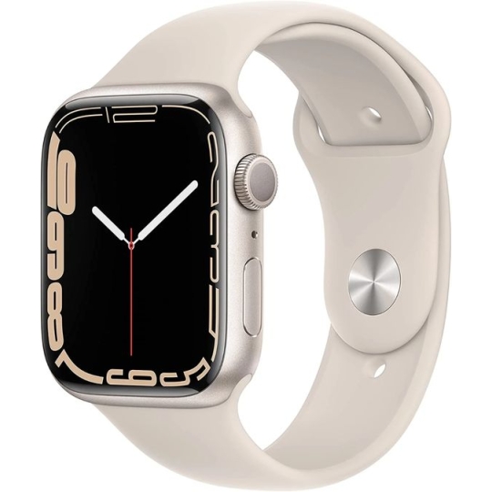Apple Watch S8 45mm (4G) Viền nhôm Dây cao su - Chính Hãng Apple Bạc